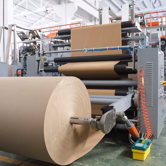 Macchina completamente automatica per sacchi di carta alimentata a rullo con maniglia a rotazione (WFD430)